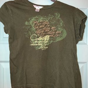 Aeropostale Baby Tee Size Large “Handle with love”